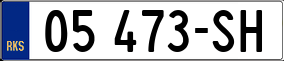 Trailer License Plate